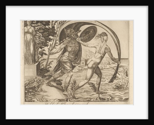 A Shield is of no Use when Fortune Turns Her Back from Six Sayings about Fortune, ca. 1560 by Dirck Volkertsen Coornhert