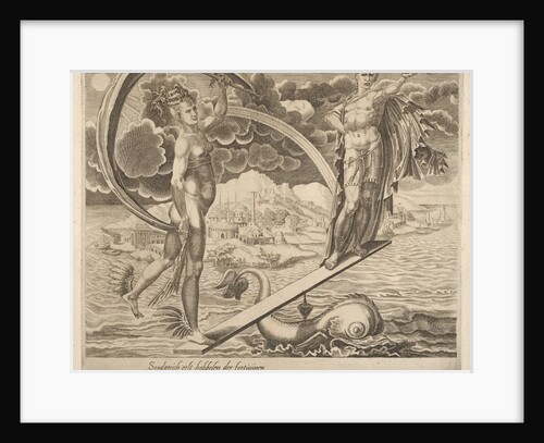 Fortune Using Man as a Plaything from Six Sayings about Fortune, ca. 1560 by Dirck Volkertsen Coornhert