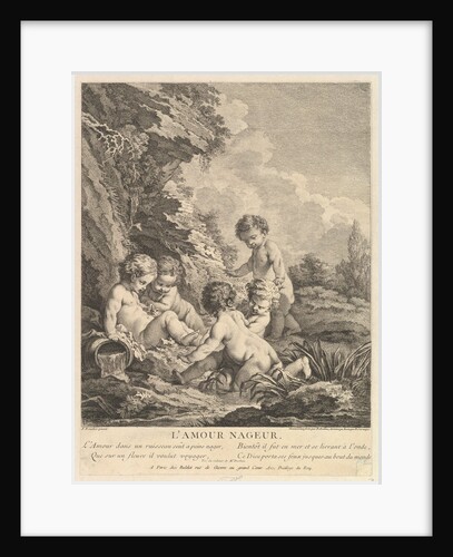 Child Swimming, ca. 1741 by Dominique Sornique/Pierre Alexandre Aveline