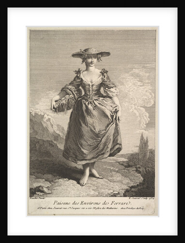 Peasant Woman from Around Ferrara, 1734 by Edme Jeaurat