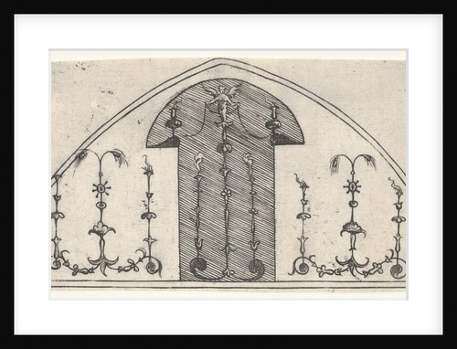 Lancet-shaped panel of grotesque decoration, 1541 by Enea Vico