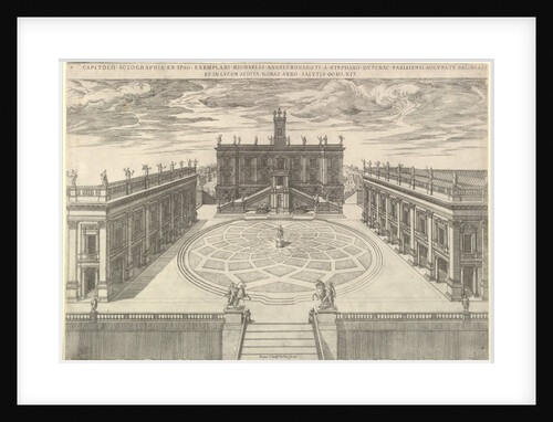 Speculum Romanae Magnificentiae: View of the Roman Capitol, 1569 by Etienne Duperac