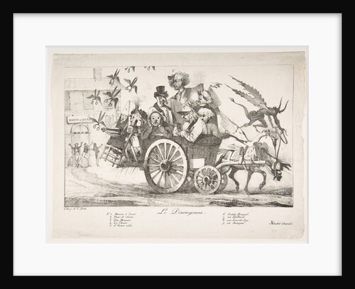 The Board of Censors Moves Out, 1822 by Eugene Delacroix