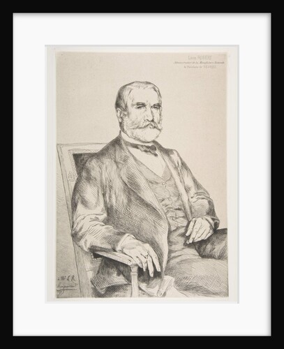 Portrait of Louis Robert, 1873 by Felix Bracquemond