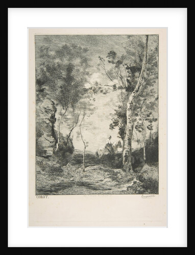 Le cheval blanc, 1858? by Felix Bracquemond