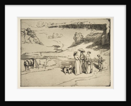 Les Demoiselles du village, 1869 by Felix Bracquemond