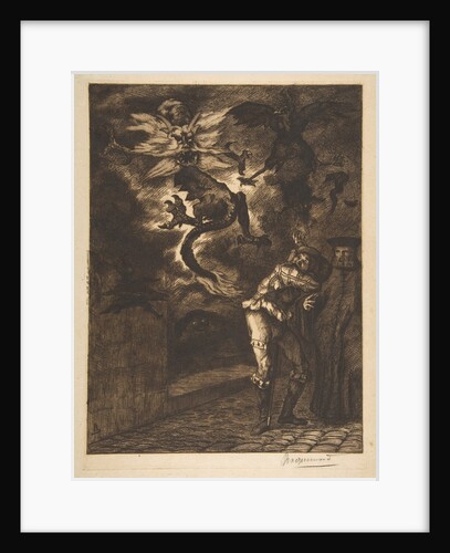 Hors de mon soleil, canailles!, 1854-1855 by Felix Bracquemond