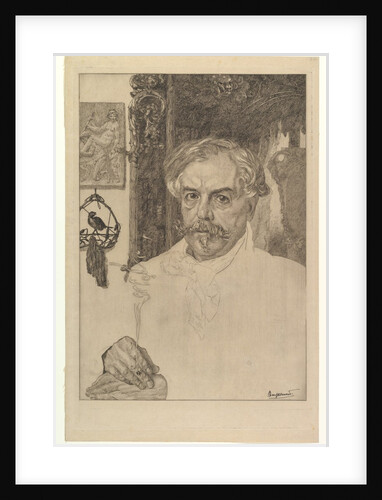 Portrait of Edmond de Goncourt, 1881 by Felix Bracquemond