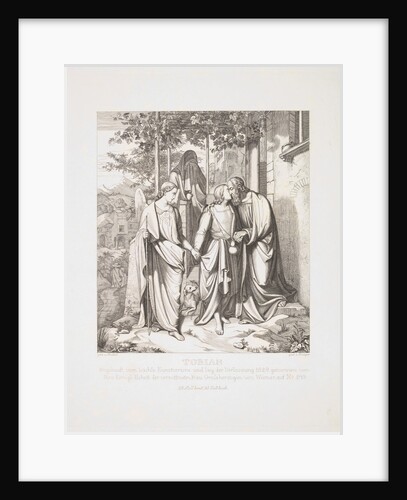 Tobias Takes Leave of his Father, 1829 by Ferdinand Anton Kruger