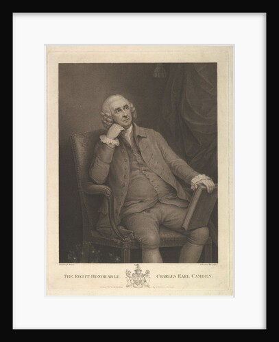 The Right Honorable Charles Pratt, 1st Earl Camden, Lord Chancellor, 1795 by Francesco Bartolozzi