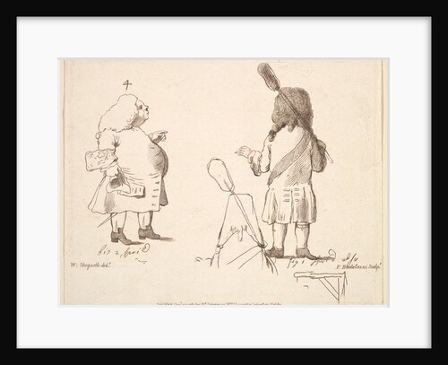 Caricatures of Lord Melcombe and Lord Winchelsea, December 22, 1781 by Francesco Bartolozzi