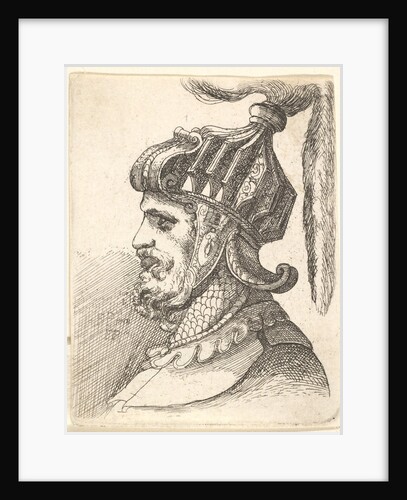 Helmeted head, 1662-78 by Francis Place