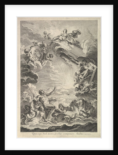 Neptune apaisant la tempête, 18th century by Francois-Antoine Aveline