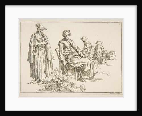 Sheet of Sketches, 1753 by Francois Boucher