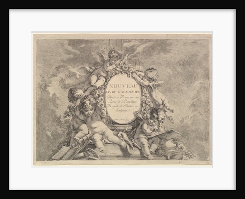 Frontispiece, from Nouveau Livre d'Academies Peintes a Rome par les Eleves de l'Académie R…, 1759 by Unknown