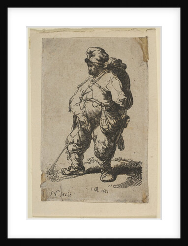 A Man Making Water, 18th century by Francois Vivares