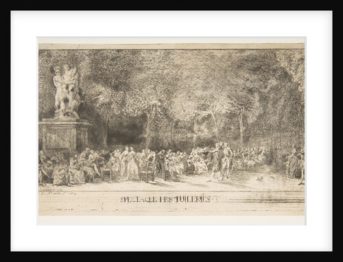 Scene in the Tuileries: The Chairs, 1760 by Gabriel de Saint-Aubin