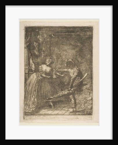 Le Theatre Italien by Gabriel de Saint-Aubin