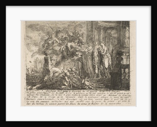 Allegorie sur la Convalescence du Dauphin, 1752 by Gabriel de Saint-Aubin