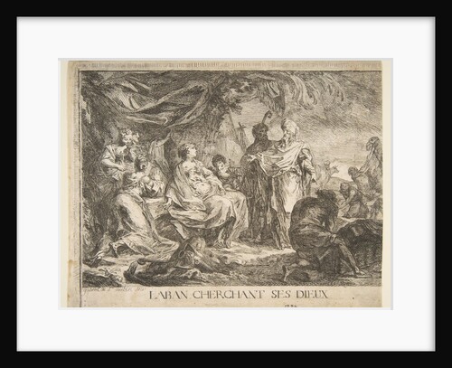 Laban cherchent ses dieux, 1753 by Gabriel de Saint-Aubin