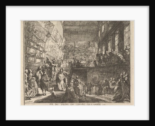 Vue du Salon du Louvre en l'année 1753, 1753 by Gabriel de Saint-Aubin