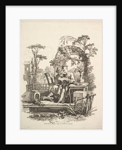 Man and Woman Reading, ca. 1742 by Gabriel Huquier