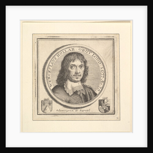 Bust of Hollar in a Circular Fram by George Vertue