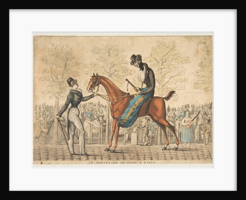 Le Boulevard de Gand à Paris, 19th century by Georges Jacques Gatine