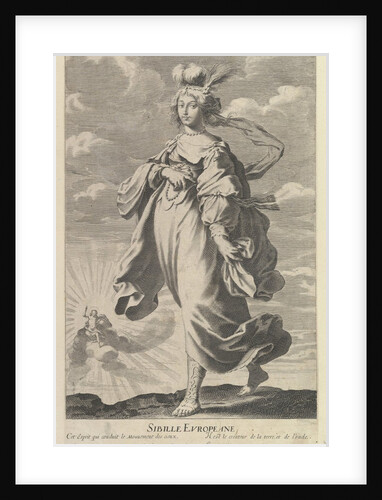 Sibylle Européenne, ca. 1635 by Gilles Rousselet/Abraham Bosse