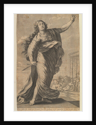 Lucrèce, 1647 by Gilles Rousselet/Abraham Bosse