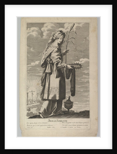 Sibylle Samienne, ca. 1635 by Gilles Rousselet/Abraham Bosse