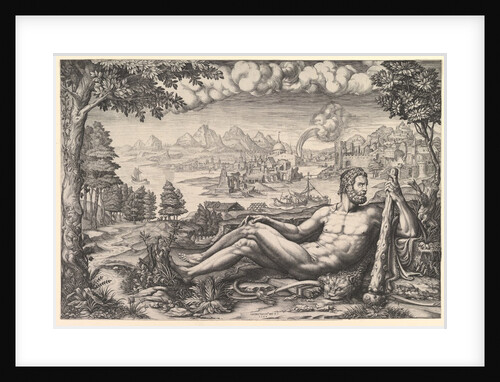 Hercules Resting from His Labors, 1567 by Giorgio Ghisi