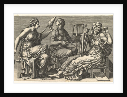 The Three Fates Clotho, Lachesis, and Atropos, 1558-59 by Giorgio Ghisi