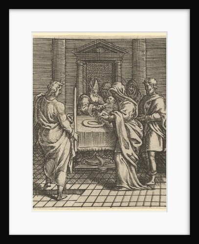 Virgin of Sorrows: The Presentation in the Temple; one of nine surrounding compartments…, by 1575 by Giorgio Ghisi