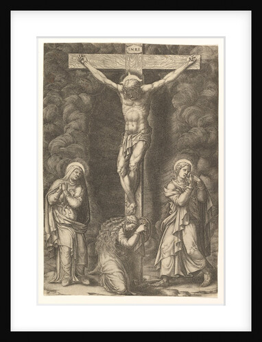 The Crucifixion with the Virgin, the Magdalen, and St. John, late 1570s by Giorgio Ghisi