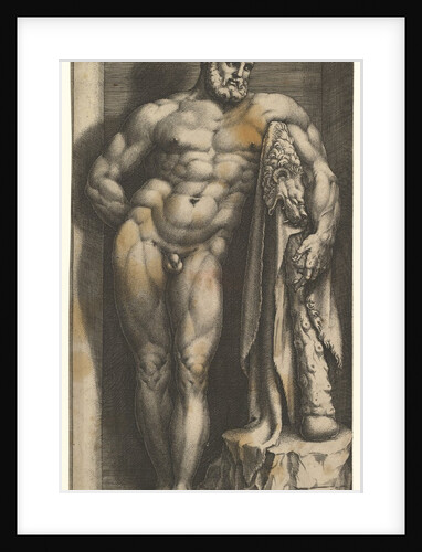 The Farnese Hercules, late 1570s by Giorgio Ghisi