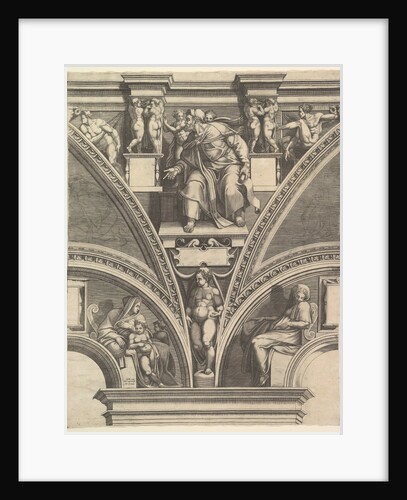 The Prophet Ezekiel; from the series of Prophets and Sibyls in the Sistine Chapel , 1570-75 by Giorgio Ghisi