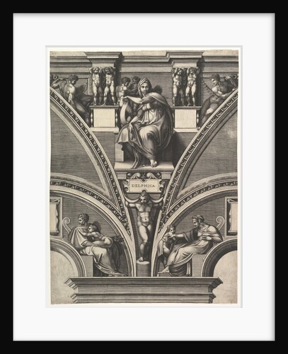 The Delphic Sibyl; from the series of Prophets and Sibyls in the Sistine Chapel, 1570-75 by Giorgio Ghisi
