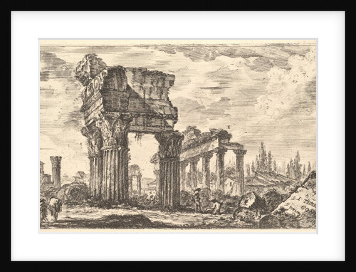 Plate 7: Temple of Jupiter Tonans. 1. Temple of Concord by Giovanni Battista Piranesi