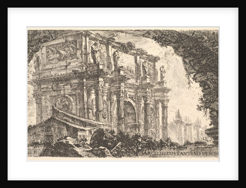 Plate 9: Arch of Constantine in Rome, ca. 1748 by Giovanni Battista Piranesi