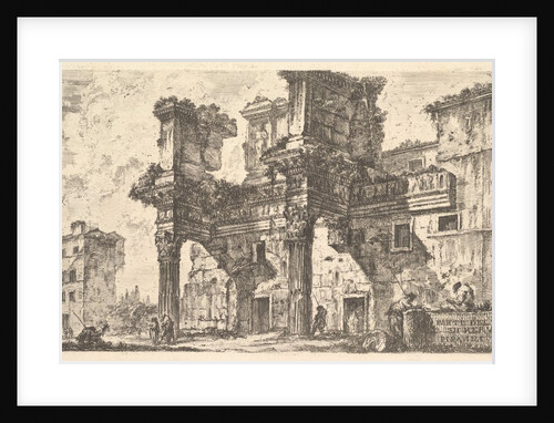 Plate 1: Part of the Forum of Nerva, ca. 1748 by Giovanni Battista Piranesi