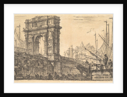 Plate 28: Arch of Trajan in Ancona, ca. 1748 by Giovanni Battista Piranesi