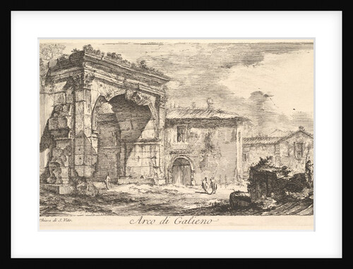 Arch of Galienus. 1. Façade od the Church of S. Vit by Giovanni Battista Piranesi