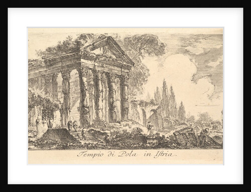 Plate 21: Temple of Pola in Istria, ca. 1748 by Giovanni Battista Piranesi