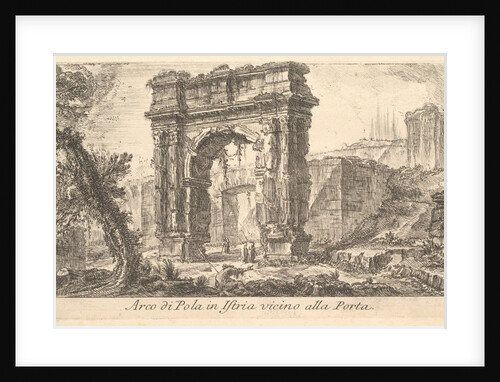 Plate 24: Arch of Pola in Istria near the Gat by Giovanni Battista Piranesi