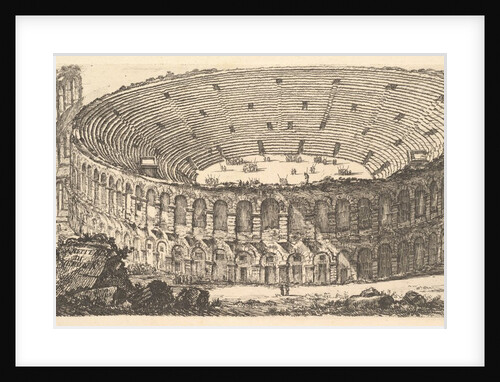 Plate 25: Amphitheater of Verona, ca. 1748 by Giovanni Battista Piranesi