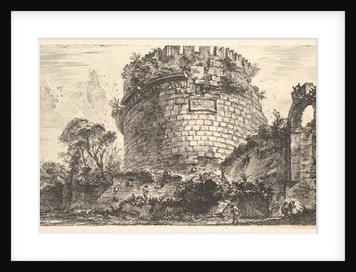 Plate 20: Tomb of Caecilia Metella called the Capo di Bov by Giovanni Battista Piranesi