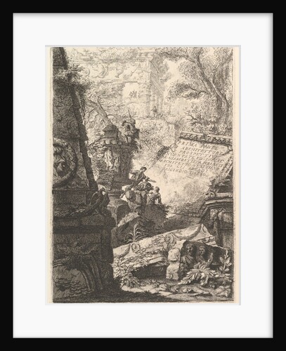 Frontispiece: Prima Parte di Architetture,e Prospettive, Rome, ca. 1750 by Giovanni Battista Piranesi