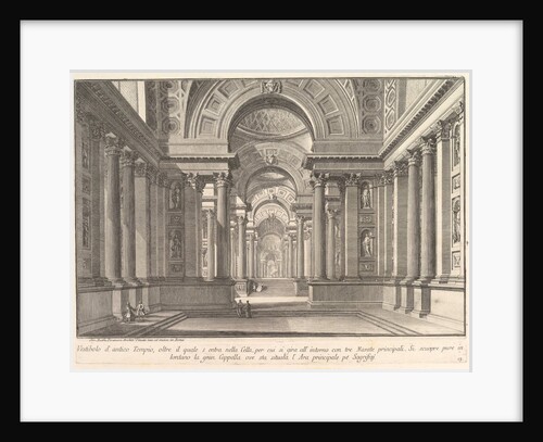 Vestibule of an ancient temple . . ., ca. 1743-50 by Giovanni Battista Piranesi