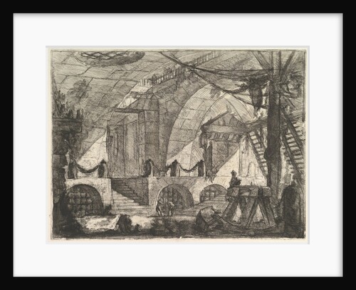 The Sawhorse, from Carceri d'invenzione, ca. 1749-50 by Giovanni Battista Piranesi